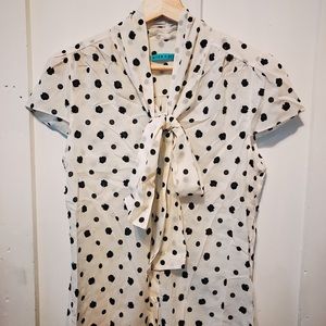 Alice + Olivia Polka Dot Ladylike Top (small)